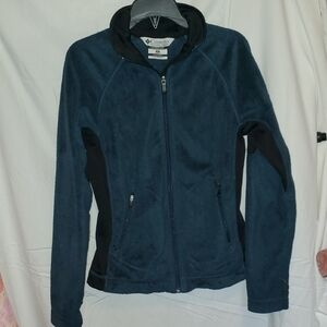 Columbia Interchange Women's Teal Fleece Zip Jacket With Pockets